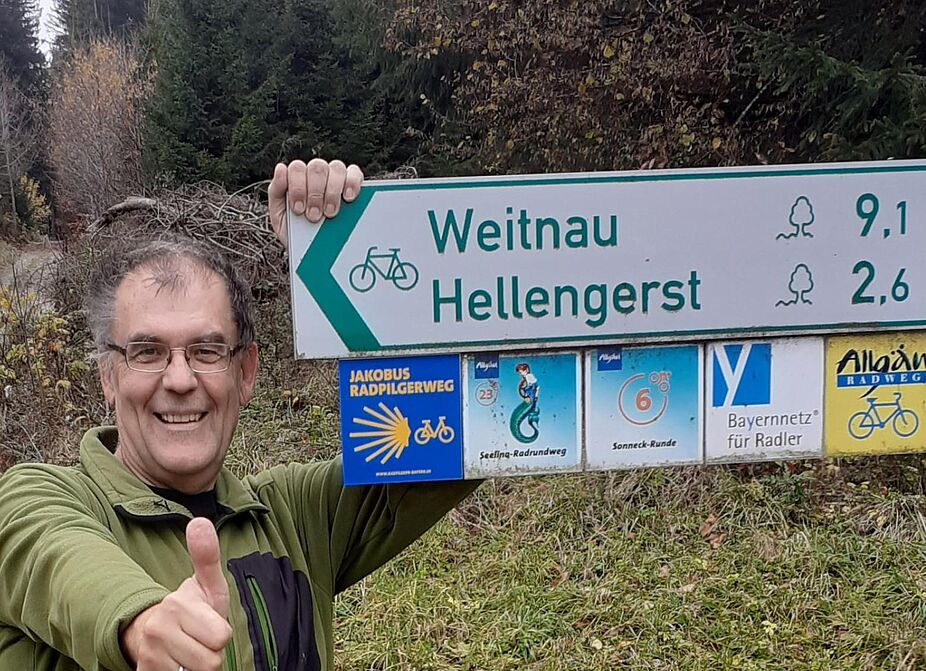 Hezlich Willkommen auf dem Jakobus Radpilgerweg Pfarrer und ADFC Tourguide Jürgen Nitz