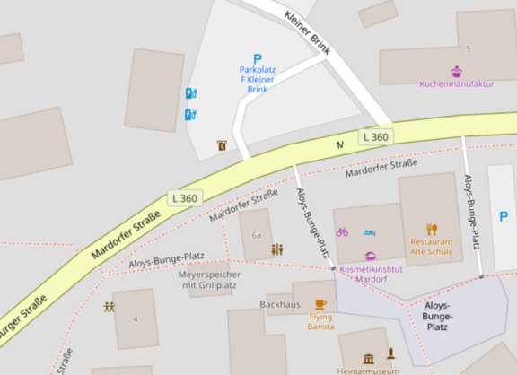 Fahrradservicestation Mardorf, Aloys-Bunge-Platz, nahe Touristinformation