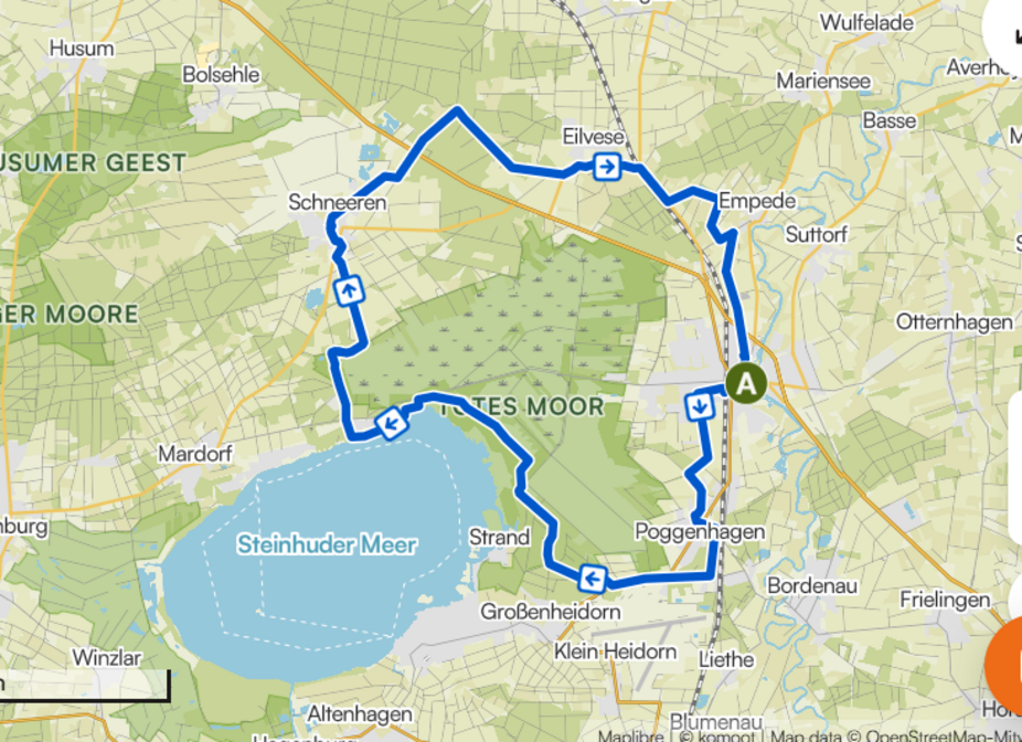 Komoot_Route_ADFC Grünkohltour 2025 ADFC Grünkohltour 2025 nach Schneeren