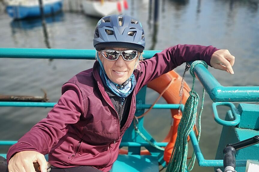 Kerstin Peters (Bildausschnitt) Fahrradtour
