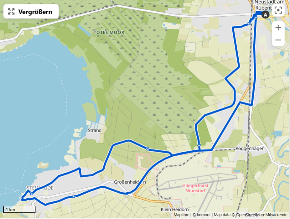 Route nach Steinhude_Komoot Route nach Steinhude_Komoot
