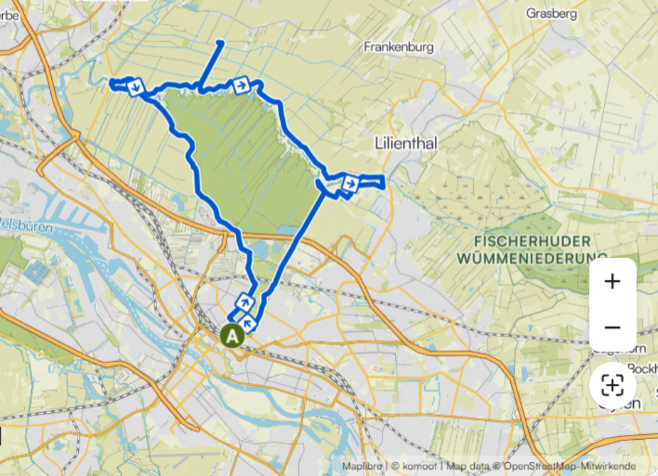 Komoot-Route der Tour Bremen_St. Jürgen_Bremen Komoot-Route der Tour Bremen_St. Jürgen_Bremen