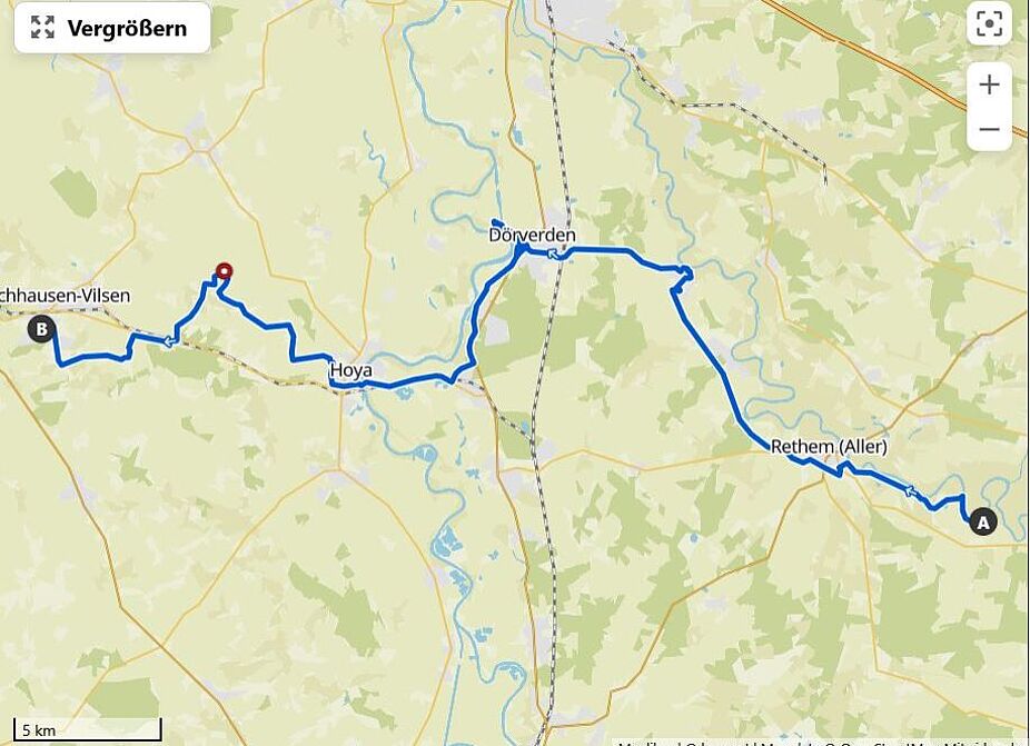 2te Etappe_ADFC Mehrtagestour_Von der Aller zur Weser ADFC Mehrtagestour_Von der Aller zur Weser